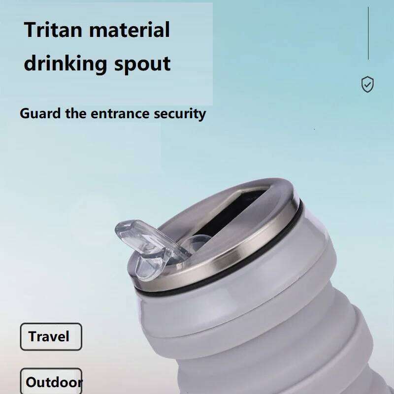 480ML Portable Collapsible Silicone Folding Retractable Coffee Cup Outdoor Travel Sport Tools Soft Water Bottle Z260313