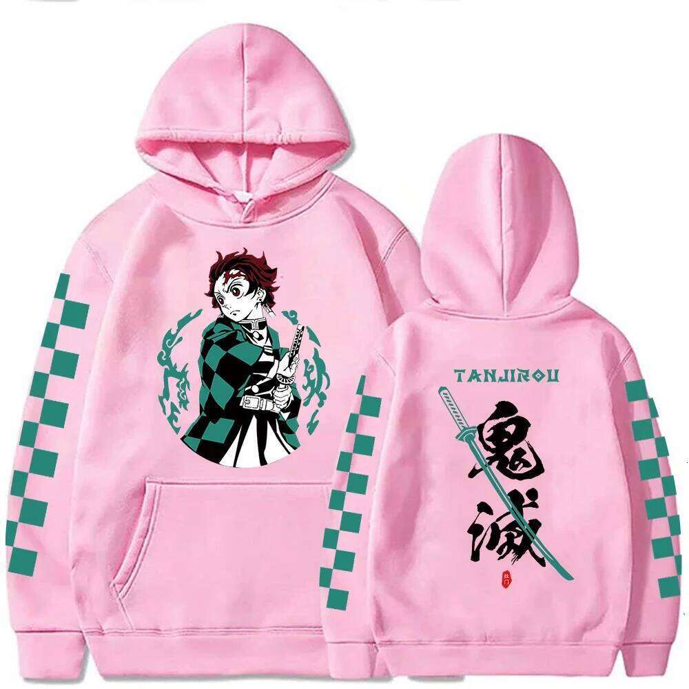 2025 Autumn/Winter Tanjiro Kamado Men's and Women's Sportswear Devil Killer Anime Plus Size Y2k Harajuku Casual Hoodie Z260314