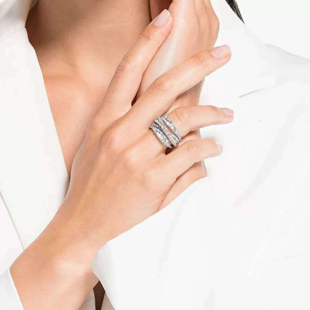 MESSITOK S925 sterling silver classic anniversary commemorative spiral shaped TWIST women's ring H260312