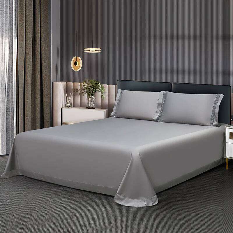 1400TC Egyptian Cotton Grey Hotel Style Hollow Wide Edge Bedding Set Duvet Cover Bed Fitted Sheet Pillowcases 4Pcs H260312 - view 4