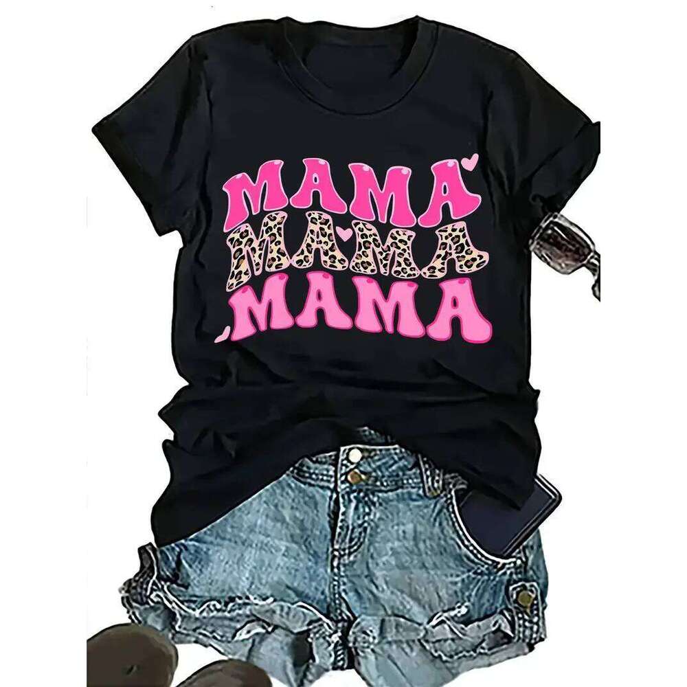 Cotton 100% Day Round-neck Short-sleeved T-shirt Beautiful Women's Clothing Gift Graphic T Shirts Z260314