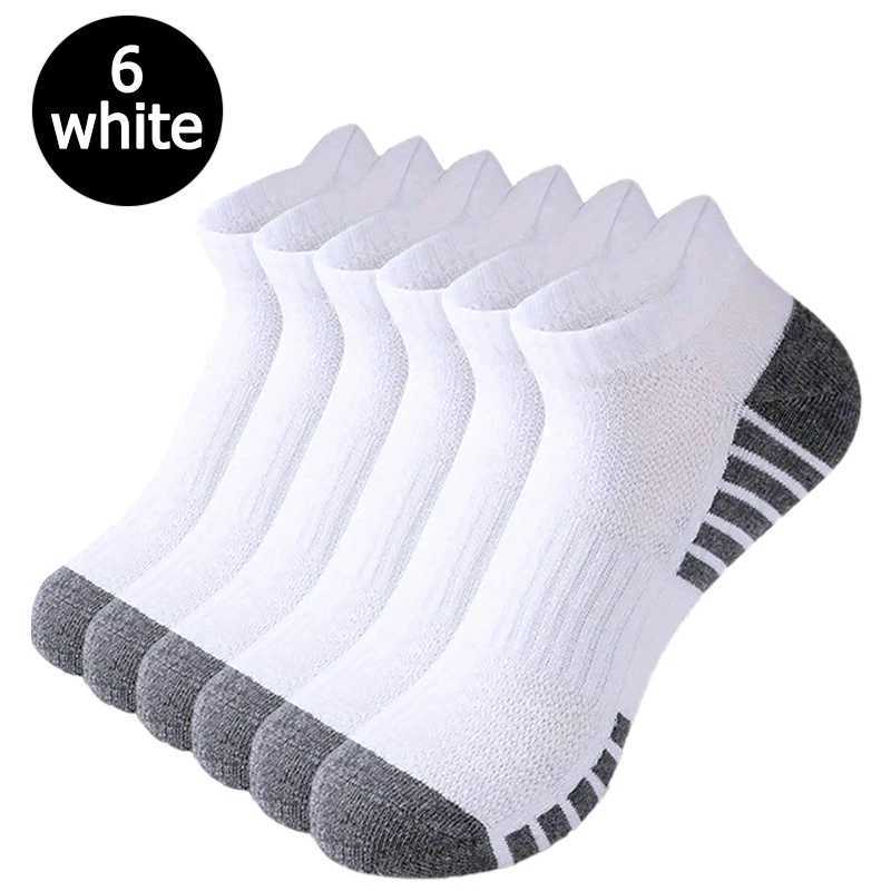 6/12 pairs of anti odor and sweat absorbing mesh breathable socks suitable for running outdoor sports mens and womens socks D260313