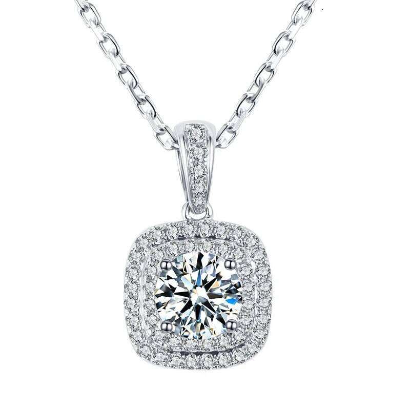 CAOSHI Classic Round/Square/Heart Jewelry Pendant Necklace for Women Temperament Sweet Silver Color wedding Elegant Accessories H260312