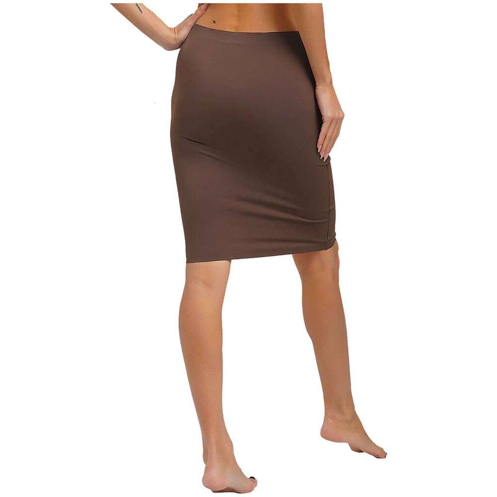 Sexy Women Tummy Control Body High Waist Shaperwear Underdress Seamless Plain Color Tight Fitting Shaper Skirt Z260314
