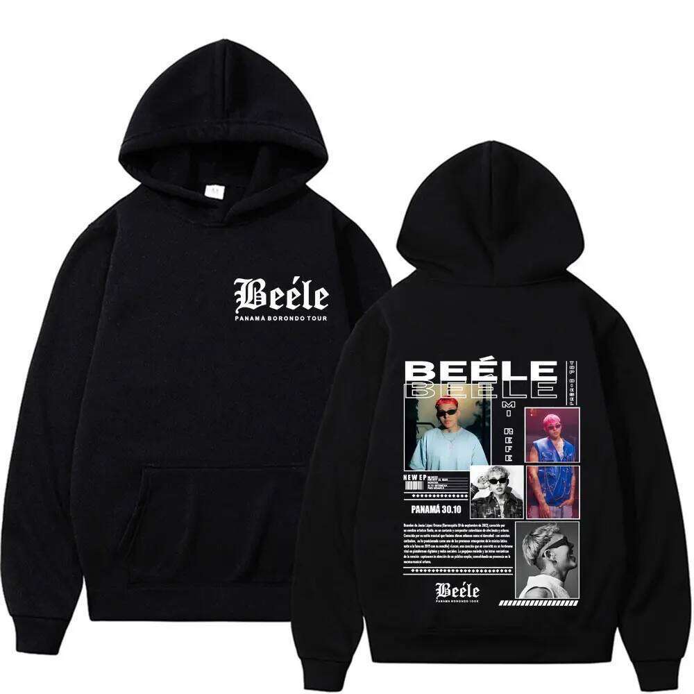 Rapper BEELE Borondo Tour Album 2025 Merch Hoodie Mens Clothing Retro Fashion Trend Cool Autumn High Quality Casual Sweatshirts Z260314