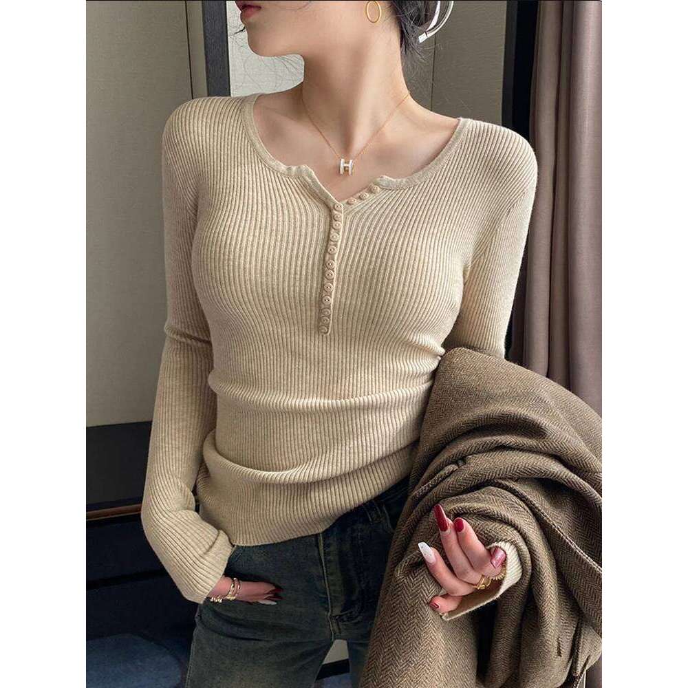 Casual White Basic Sweaters Women Y2k Clothes Korean Fashion Knitted Long Sleeve Tops Ladies Jumpers Autumn Winter Pullovers Z260314