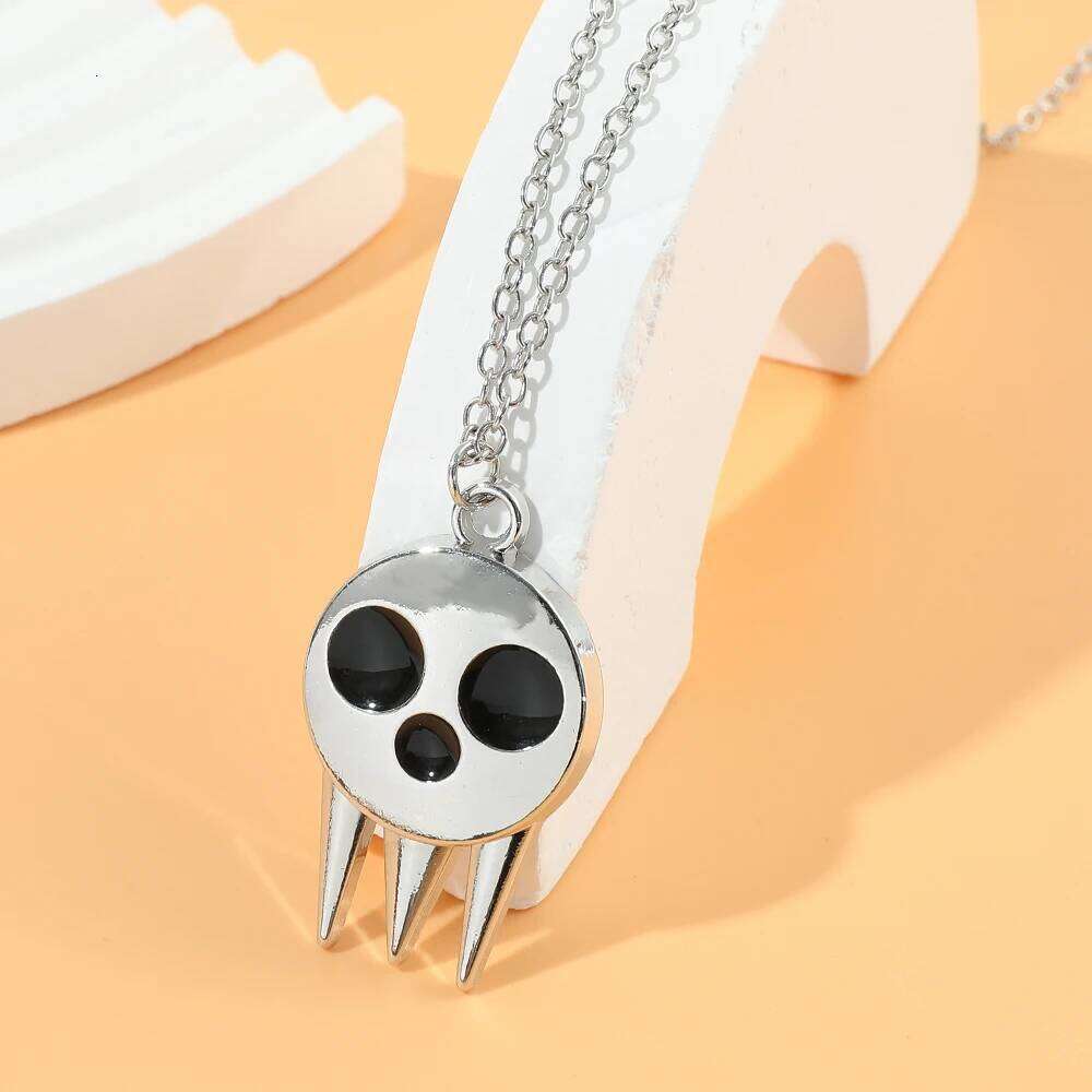 Comics SOUL EATER Death Kid the Same Skull Horror Style Souvenir Props Jewelry Necklace Gift for Fans H260312