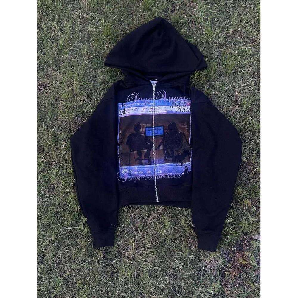 2025 Autumn/Winter Retro Loose Street Style Hoodie European and American New Dark Personality Ins Z260314