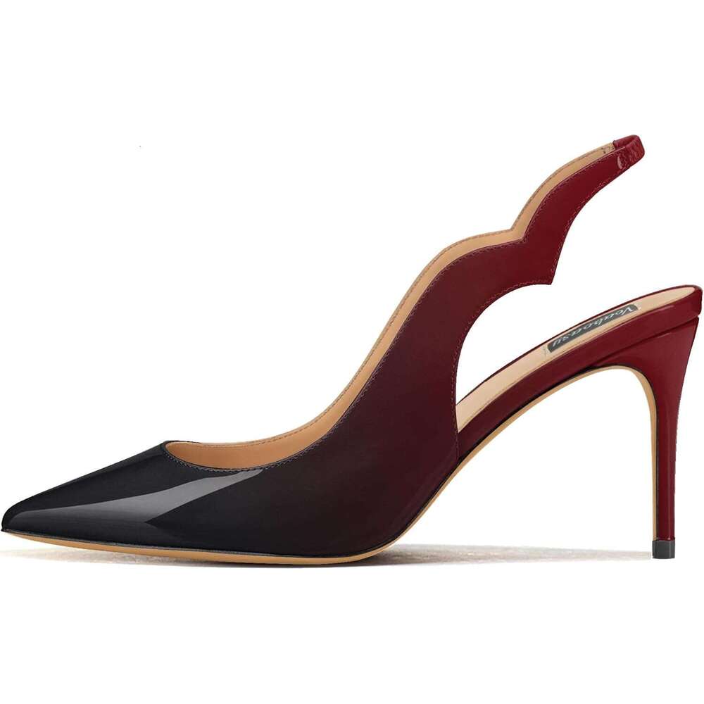 Closed Toe Stiletto Slingback Heeled Sandals Sexy Dress Shoes High Heels Women Shoes MOJIDASHU