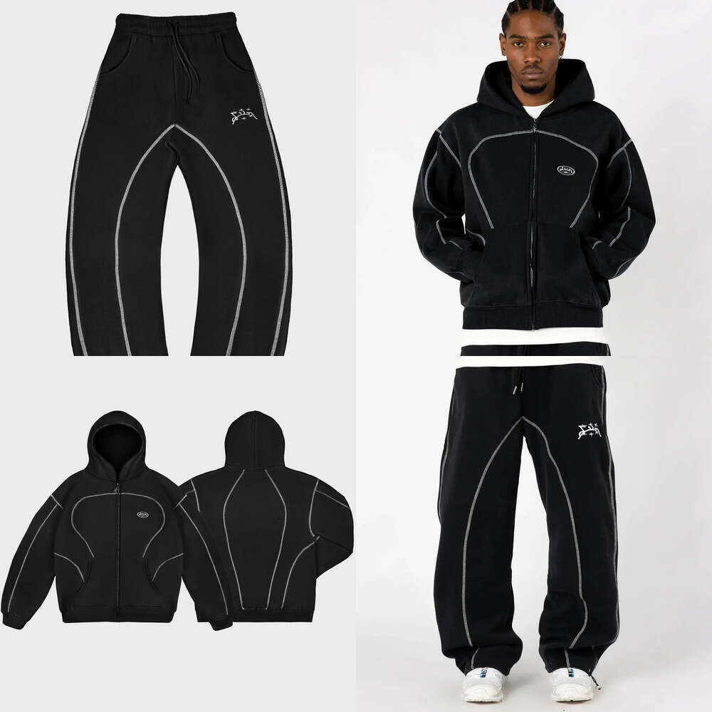 Men's Tracksuits 2026 New Model Embroidery Pullovers Hoodie trendy baggy casual Hooded graphic embroidery retro unisex Sweatshirts Free shipping 