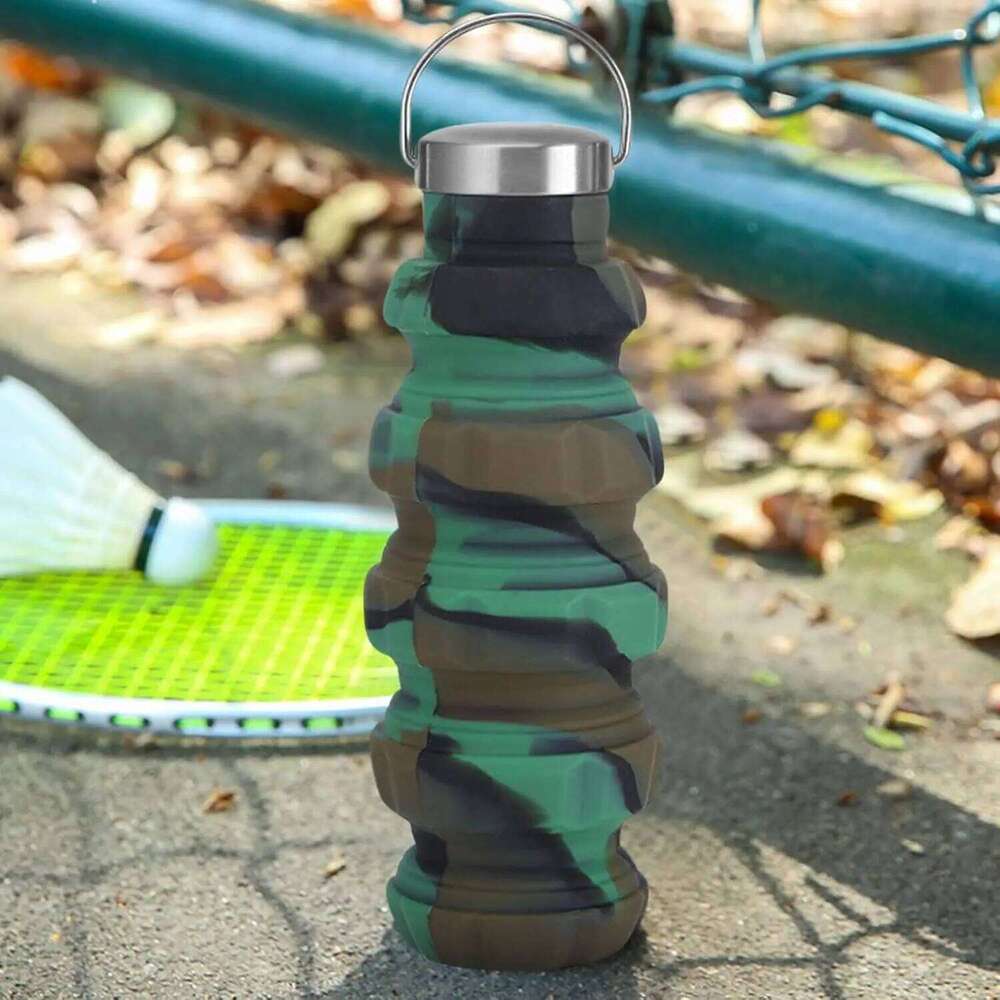 500 milliliters foldable silicone-powered water bottle Z260313