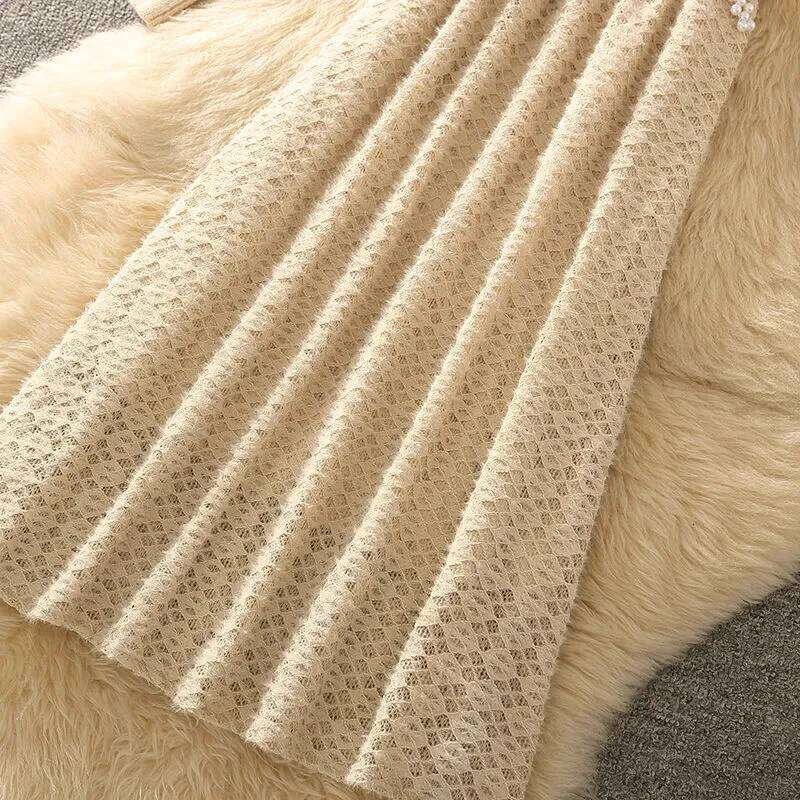 Women Long Sleeved Knitted 2024 Autumn New Ladies Knitt Dresses Fashionable Stunning Young Dress Lady Vestidos Z260313