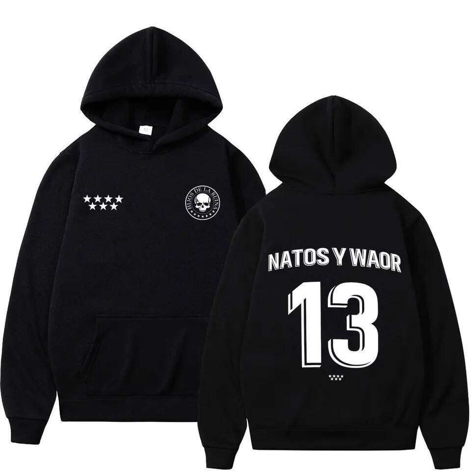 Rapper NATOS WAOR 13 Sweatshirts Men Women Fashion Hip-hop Pullover Autumn Winter Loose Casual Gothic Punk Tracksuit Streetwear Z260314