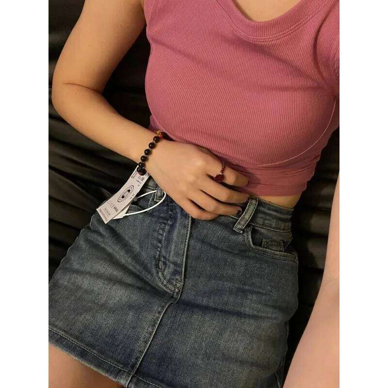 2025 Women's Blue A-line Denim Y2k Jean Shorts Skirts Harajuku 90s Vintage Mini Cowboy Skirt 2000s Fashion Clothes Summer Z260314