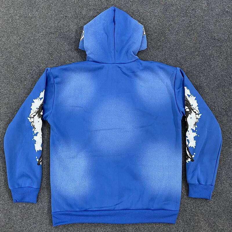 American 2000s Harajuku Hip Hop Casual Joker Vintage Gothic Letter Print Zipper Coat Women Winter Make Old Dopamine Hoodies Z260315