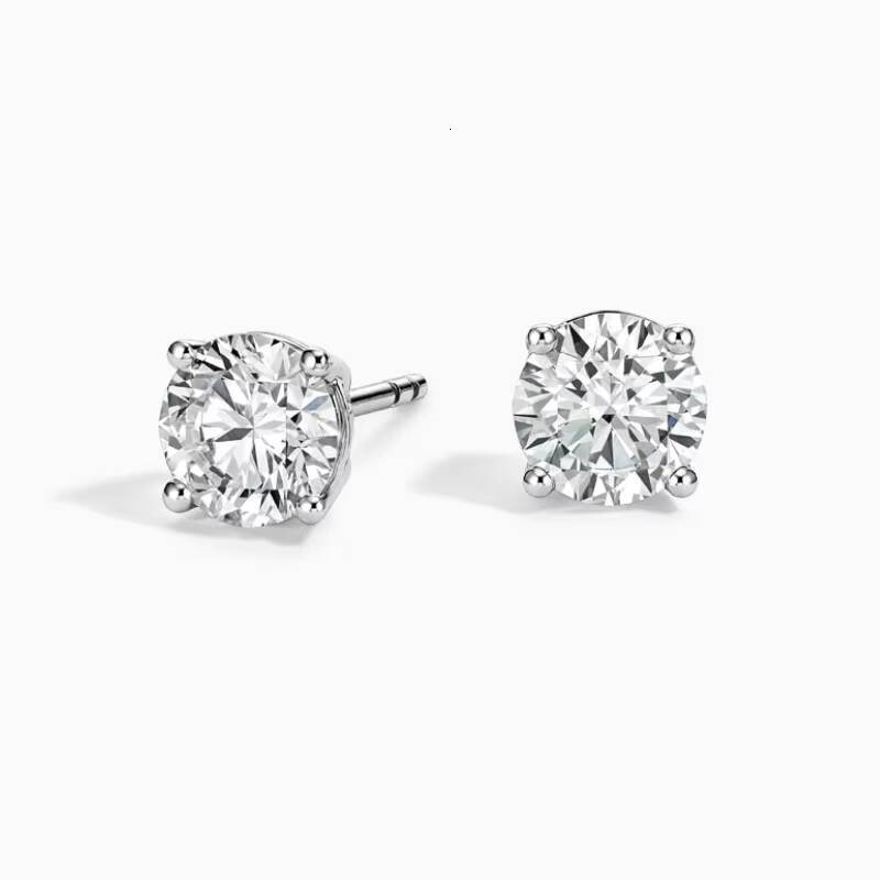 14K Solid Gold Earrings 03ct 05ct Lab Grown Diamond Stud Earrings Luxury Jewelry with Lab CVD HPHT Diamonds