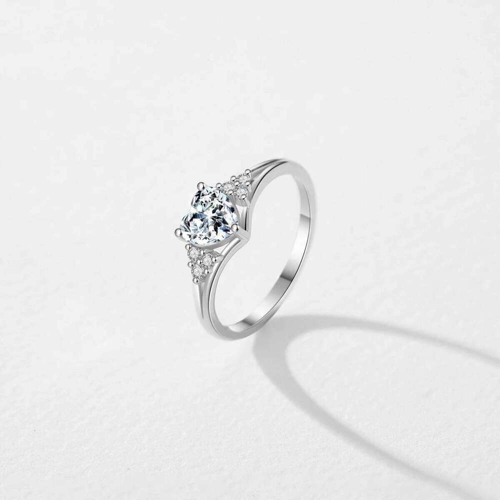 MODIAN 925 Sterling Silver Romantic Heart Finger Ring Pave Setting CZ Band For Women Wedding Engagement Anniversary Gift H260312