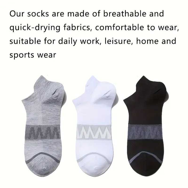 12 Pairs of High-Quality Mens Sports Fitness Running Socks For Spring and Summer Outdoor Leisure and Breathable Short Socks D260313