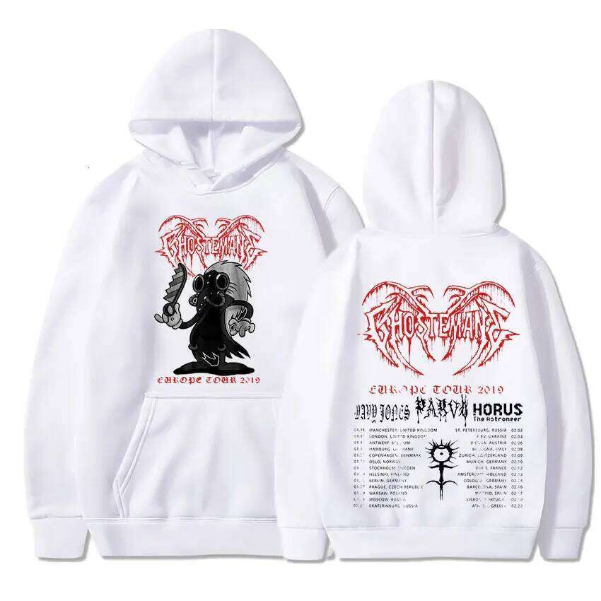 Ghostemane Double Sided Print Hoodie Men's Fashion Hip Hop Metal Rock Hoodies Gothic Oversized Sweatshirt Tracksuit Streetwear Z260314