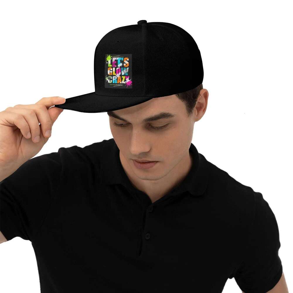 Let's Glow Crazy Neon Party Light Rave Unisex Caps Outdoor Trucker Baseball Cap Snapback Hats Breathable Casquette Z260313