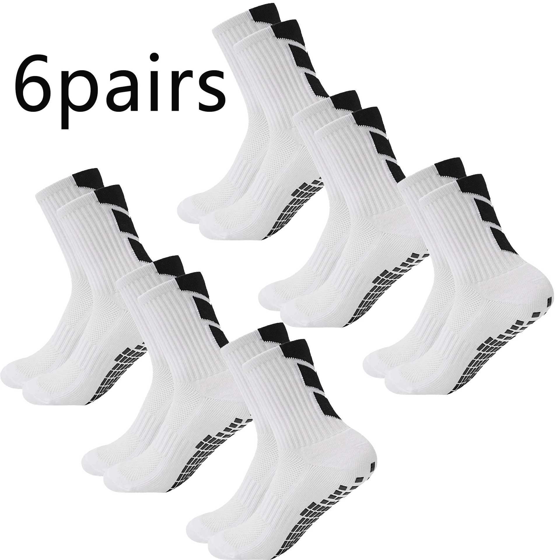 1/4/6/10pairs size38-45mid tubegluedfootball socksfor sports training andcompetition non slip and breathable socks basketball D260313