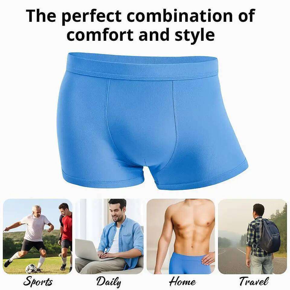5 Packs Bamboo Boxers Man XL XXL XXXL XXXXL 5XL 6XL Plus Size Underwear Men Flat Feet Gym Shorts Panties Black Underpants Gifts