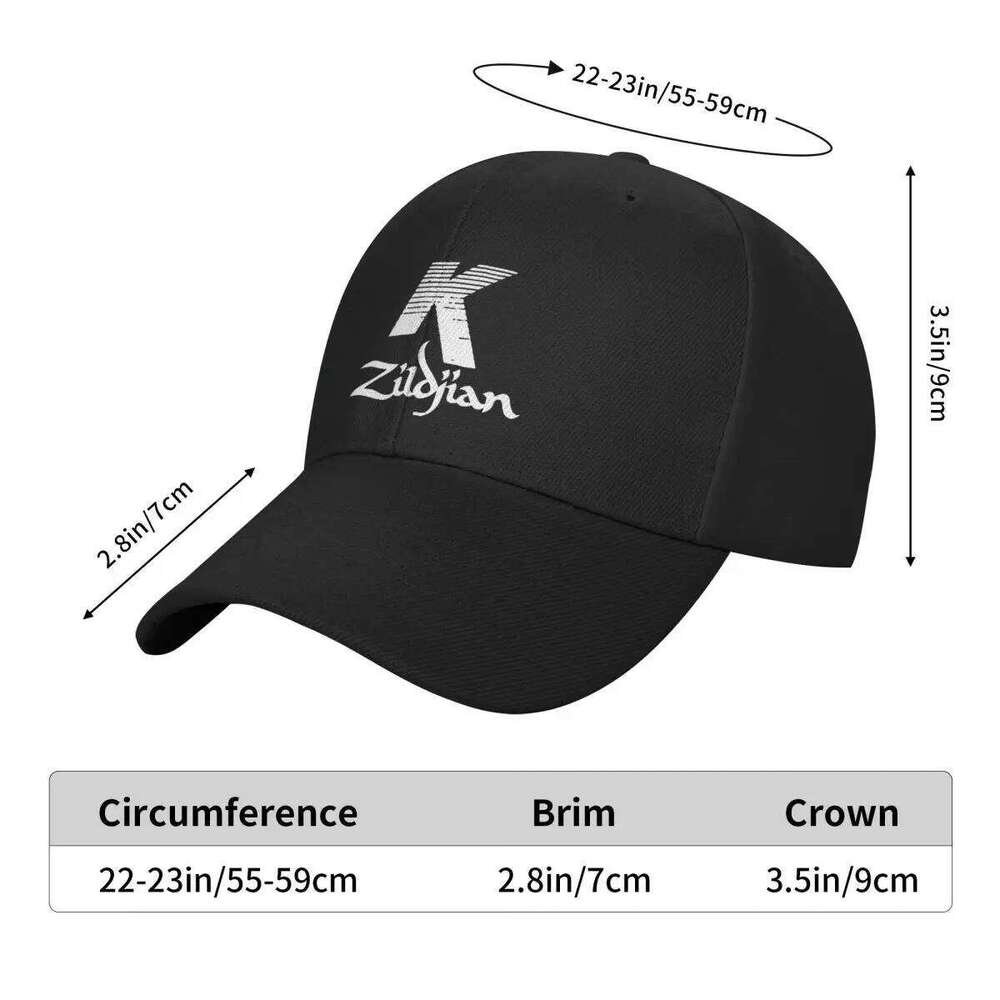 Zildjian K Logo Men'S Cotton Breathable Design Male For Men Men's Baseball Cap Z260313