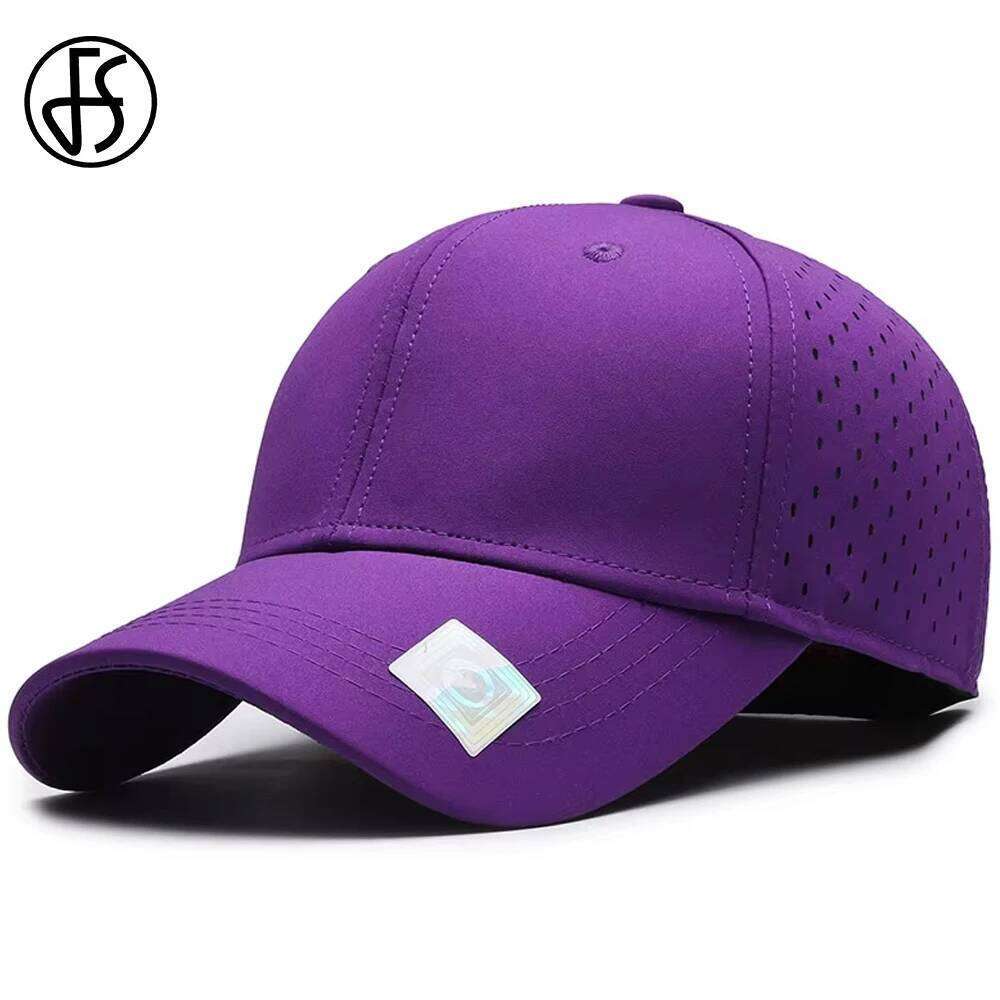 FS Red Purple Mesh Baseball Caps For Men Luxury Brand Women Hats Winter Trucker Hat Outdoor Sports Golf Cap Casquette Homme 2026 Z260313