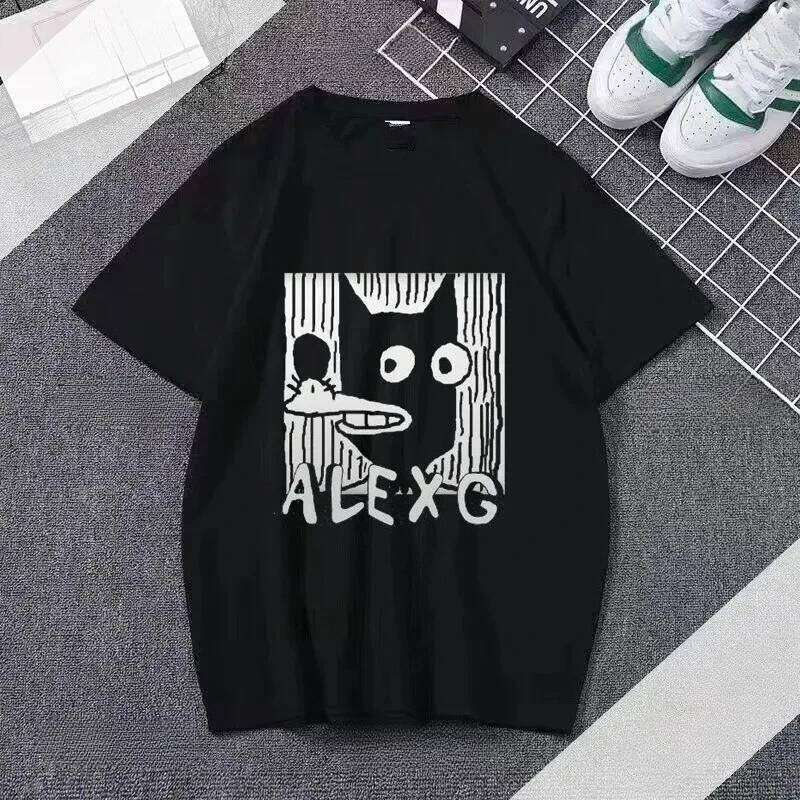 Alex G Funny Print T-shirt Fashion style Gothic casual Loose short sleeve crew-neck shirt women clothing y2k top Z260314