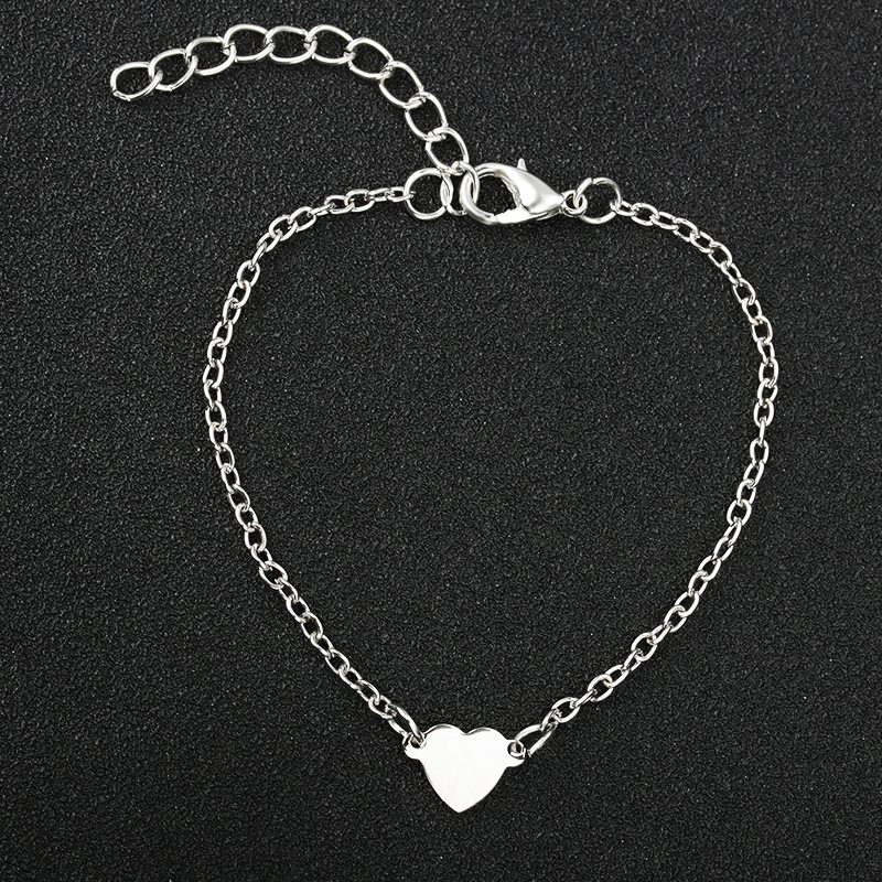 Free Shipping Simple Sexy Heart-Shaped Love Heart Bracelet For Women Handmade Jewelry