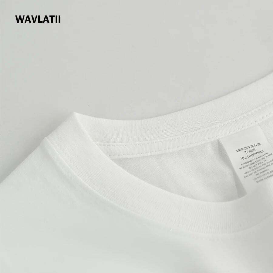 WAVLATII Women New 100% Cotton T shirts Female Cool Character Printed Tees Lady White Black Short Sleeve Casual Summer Tops Z260314