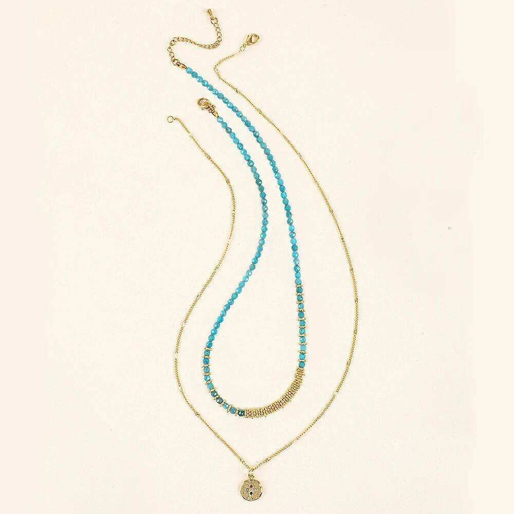 ZMZY Small Stone Beaded Necklace 2-3mm Faceted Natural Quartz Female Fashion Party Choker for Women Girl Jewelry Gift H260312