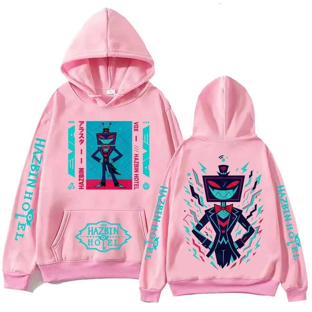 Hazbin Hotel 3V Manga Printed Hoodies Men Women Clothing 2025 Trendy Sweatshirts Long Sleeves Fleece Loose Hooded Pullover Z260314