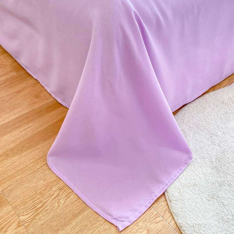 4pcs Simple Color Stripes Duvet Set Cute Green Pink Bedding Big Eye Pattern Pillowcases Comforter Cover with 1 Bed Sheet H260312 - view 7