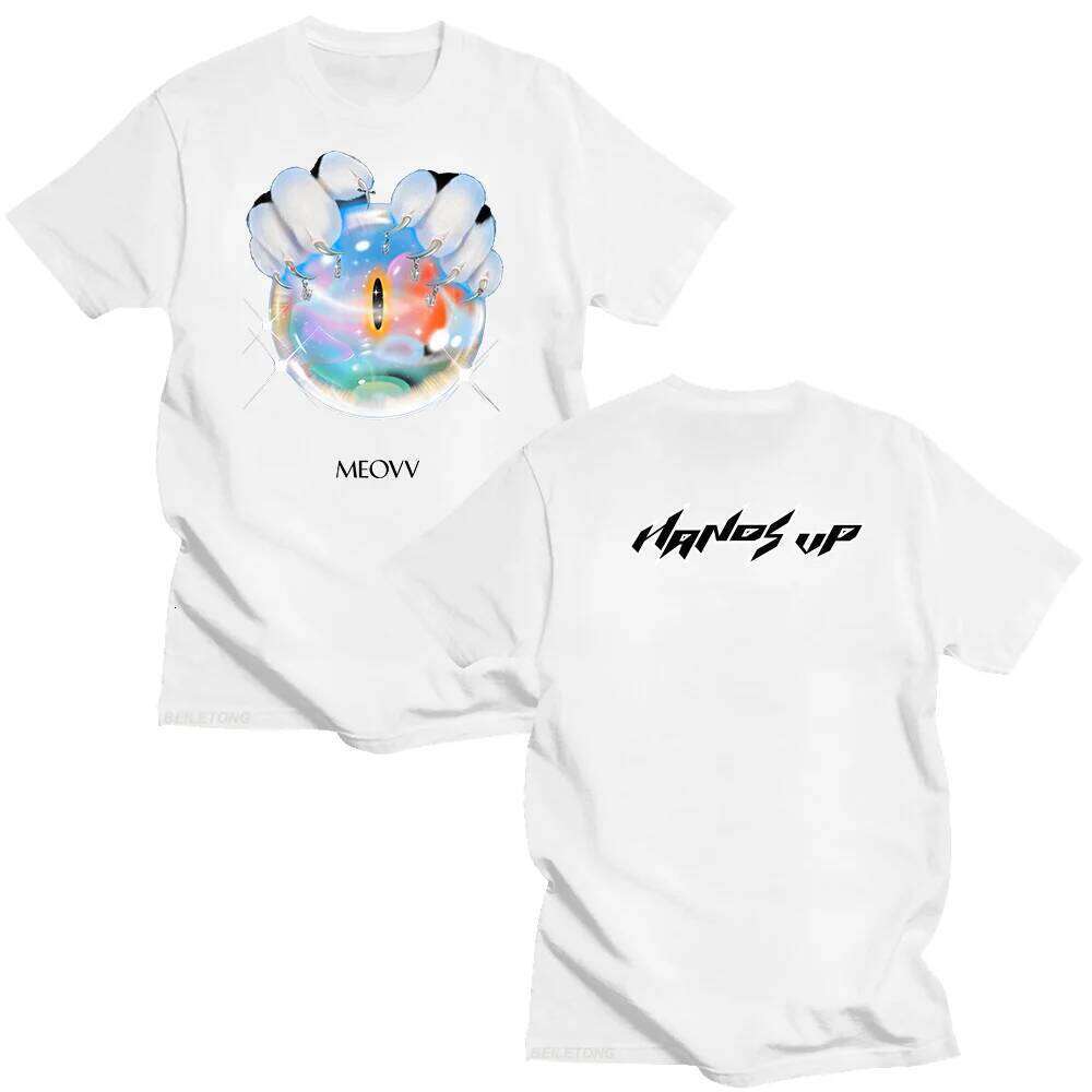 MEOVV Hands Up T shirts 2025 Fashion Unisex Cotton Short Sleeve Summer Men Women Graphic Tees Kpop Oversized T-shirts Streetwear Z260314