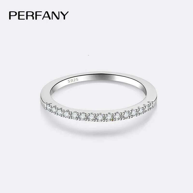 PERFANY GRA Certified Moissanite Ring for Women S925 Pure Silver Classic Eternal Laboratory Diamond Wedding Fashion Jewelry H260312