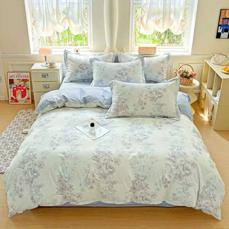 2025 new cotton printing four-piece quilt cover student dormitory single bed sheet bedding three-piece set H260312 - view 5