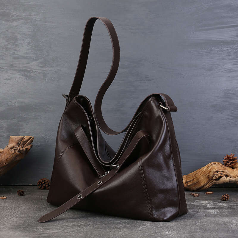 Luxury Shoulder Bags Totes Hobo Top Layer Cowhide Commuter Large Capacity Tote Lazy Single Crossbody Women S Vintage Lock Computer Bag SENYY