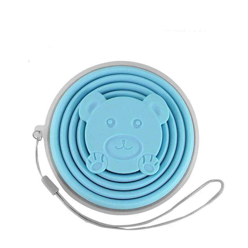 320ML Creative Folding Silicone Portable Outdoor Travel Cup Students Sports Collapsible Water Bottle Z260313