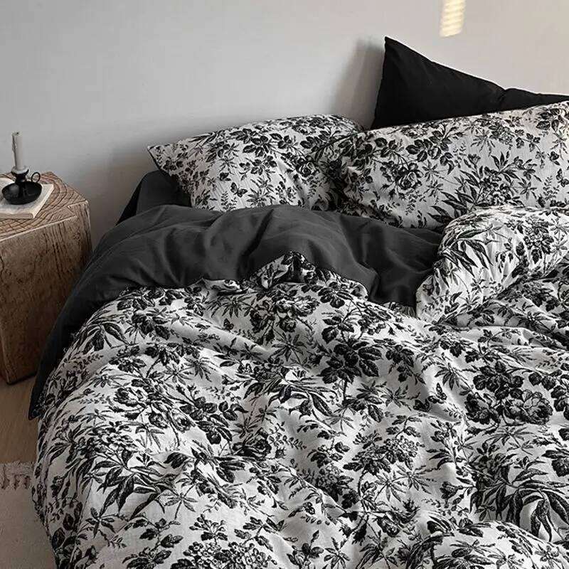 Bed Linen Duvet Sheets Simple Style Four-piece Japanese Dormitory Bedding Single Student Cover Quilt Three-piece Set H260312 - view 5
