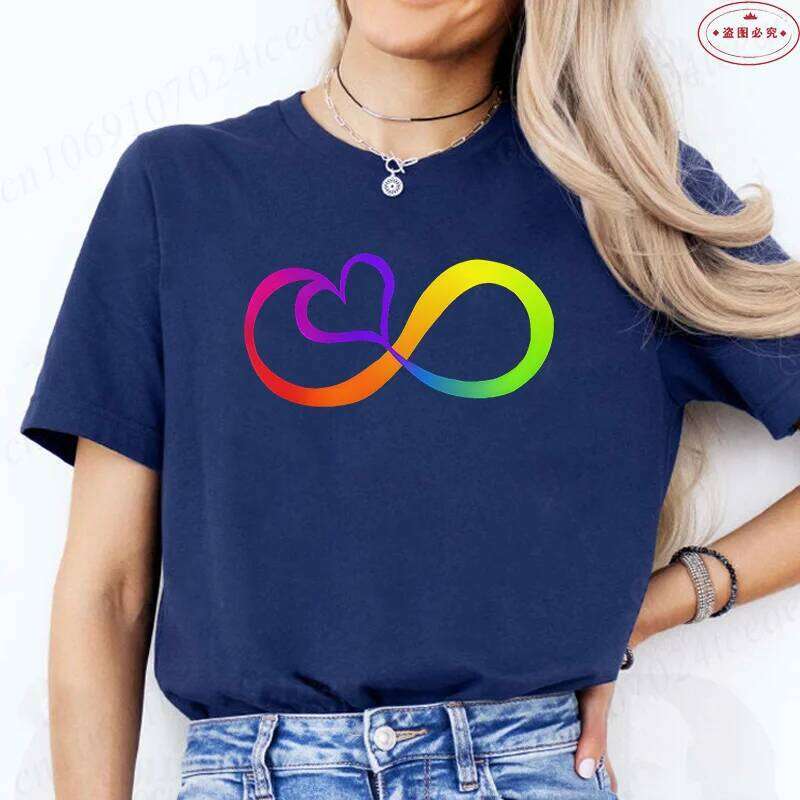 Infinitas Design Women T-shirt Autism Awareness Month Tshirt Summer Graphic Fashion Casual Female T Shirts Woman Clothing Z260314