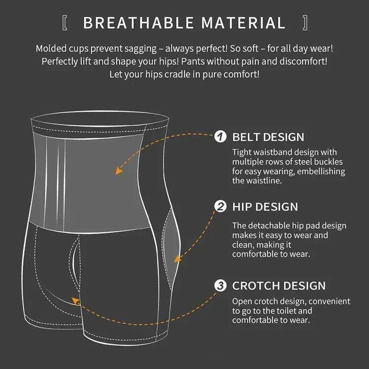 High Waisted tummy control body shaper Pants for Men Waist Corset Padded Panties Slimmer Thigh Breathable Underwear 26Y0313