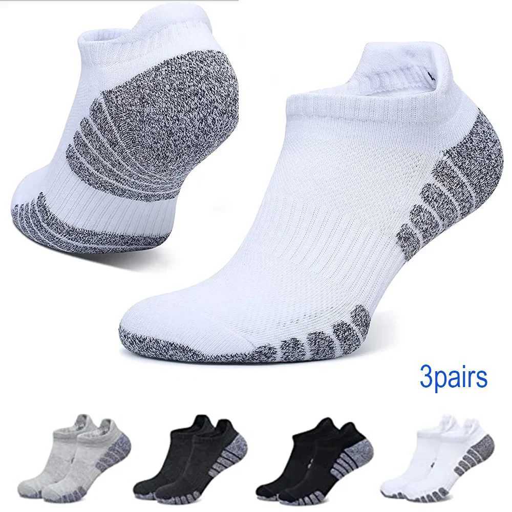 3pairs thickened towel bottom running socks mesh boat socks non-slip breathable sports socks Low cut Mens socks Womens socks D260313