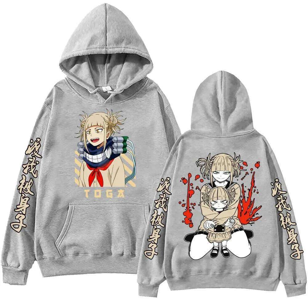 2026 Anime My Hero Academia Himiko Toga Hoodie Hip Hop Oversized high quality Unisex Comfortable Fleece warm top Couples Z260315