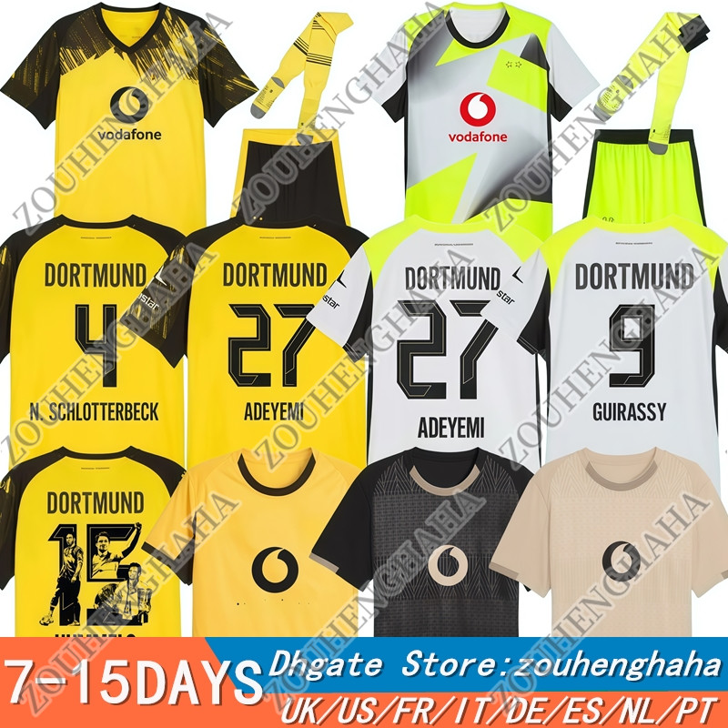 25 26 Trikot Dortmunds Special Soccer Jerseys 2025 2026 Stadion Rote Erde Home Away Men kids Fans Football Shirt Kit N. SCHLOTTERBECK GUIRASSY BEIER BRANDT ADEYEMI