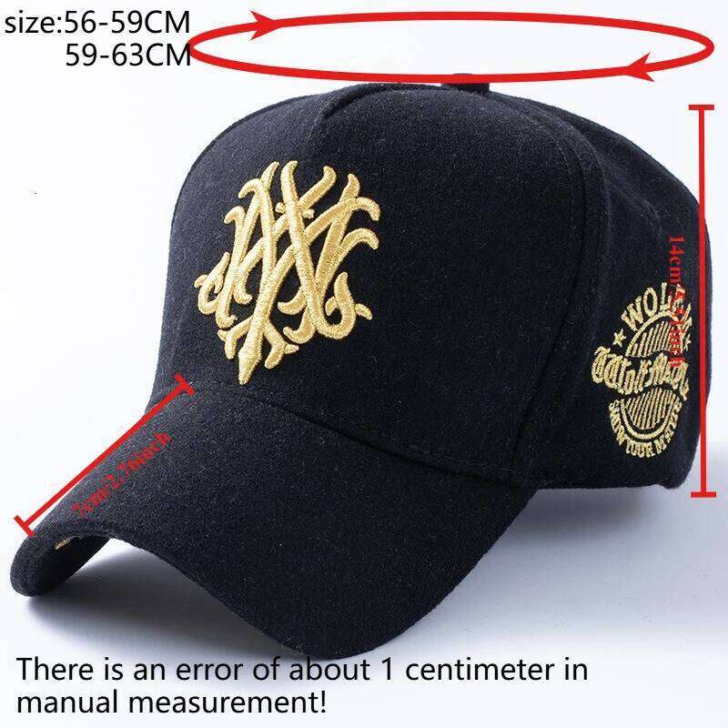 Winter Thick Warm Woolen Size 60cm 63cm Baseball Caps Men Big Head Snapback Cap for Outdoor Felt Large Sport Dad Sun Hat Z260314