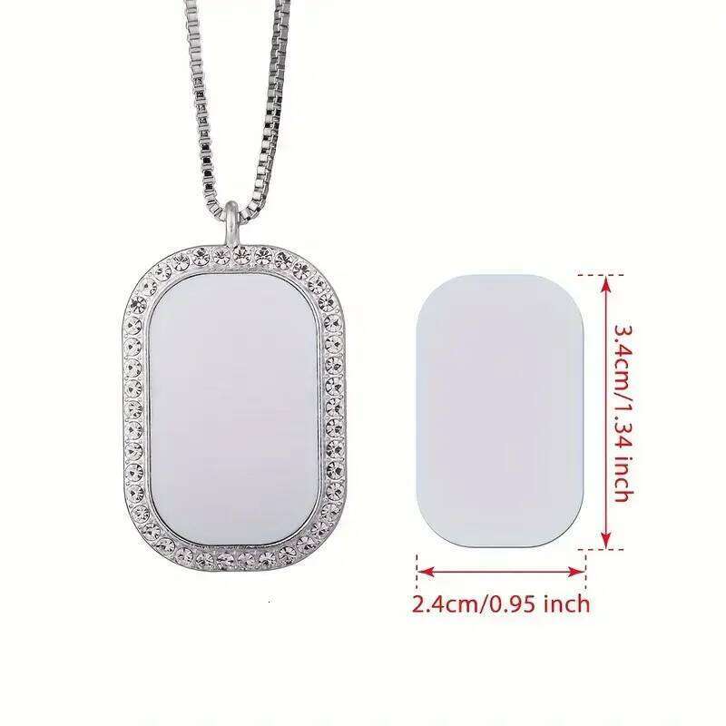 Personalised Photo Necklace for Women - Custom Valentine's Gift with Sparkling Rhinestones H260312