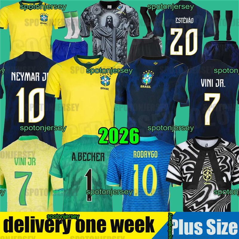 brazil Jersey 2026 World Cup MARQUINHOS BRUNO G RODRYGO jesus speical VINI JR RAPHINHA MARTINELLI maillots Players Women's Kids Football Shirt Camiseta de futbol