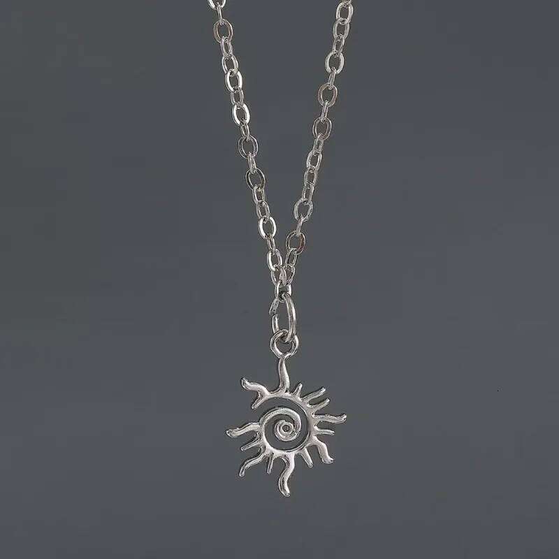 Vintage Spiral Vortex Pendant Hand-woven Leather Rope for Women Boho Goth Necklace Fashion 2023 Y2K Jewelry H260312