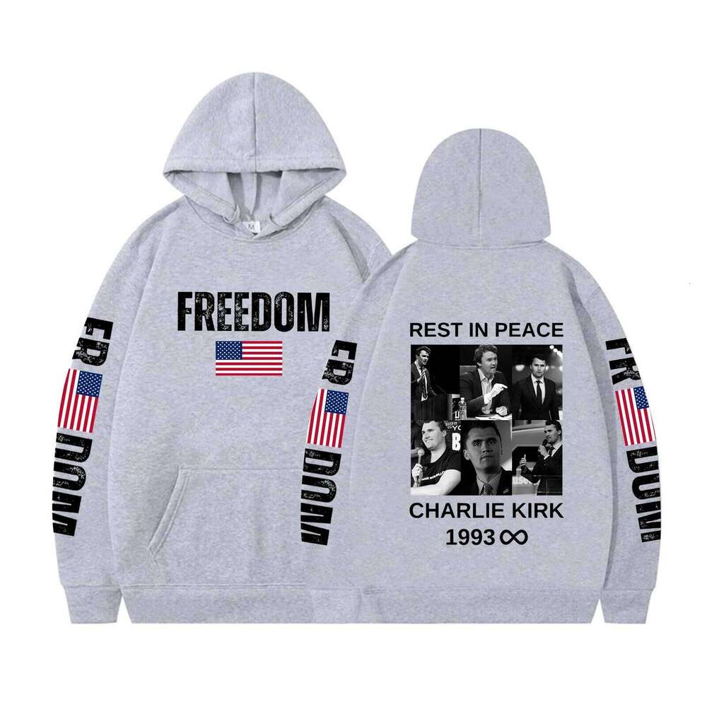 Charlie Kirk Freedom Hoodie Pray for Shirt Unsiex Long Sleeve Patriotic Sweatshirt Z260315